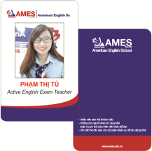 Thẻ nhân viên anh ngữ AMES