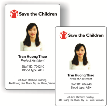 Thẻ nhân viên công ty Sate The Children