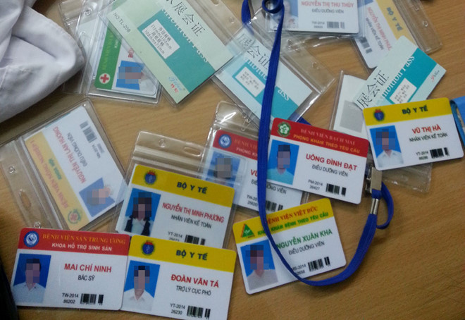 Thẻ nhân viên bệnh viện tại Hà Nội