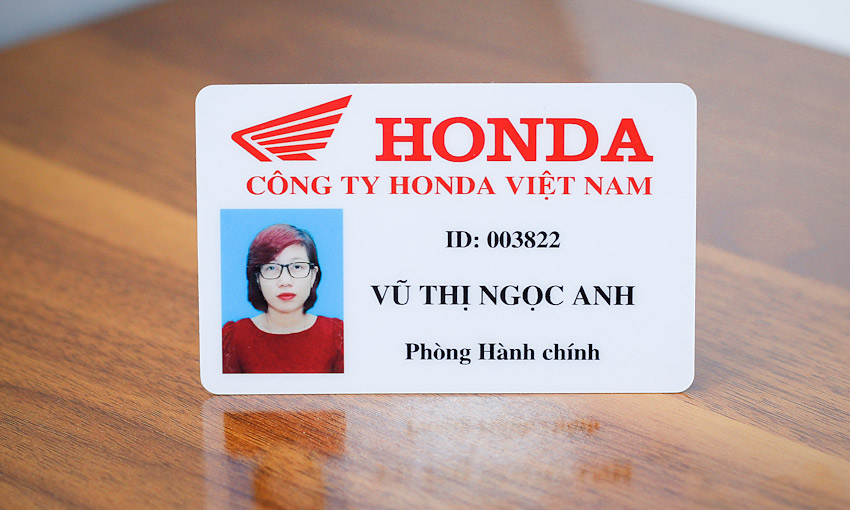 thẻ nhân viên Honda